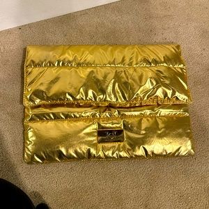Carolina Herrera Golden Clutch Bag